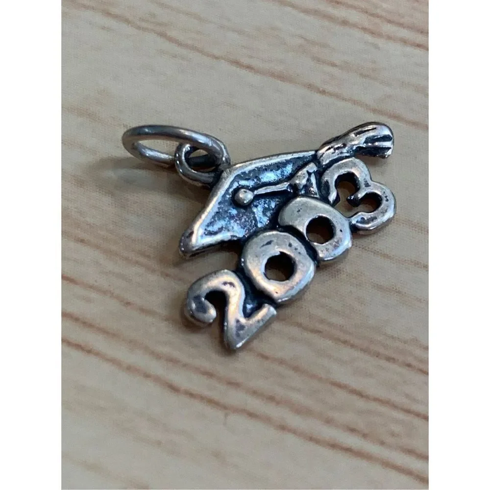 .925 Graduate 2003 Sterling Silver Jewelry Charm